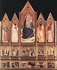 Giovanni da Milano Polyptych with Madonna and Saints painting